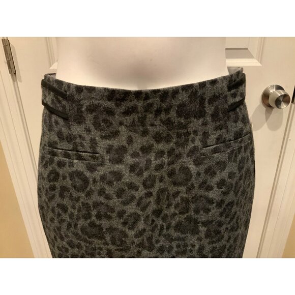 Rebecca Taylor Gray Animal Print Pencil Skirt, Size 6 (US) - Picture 2 of 6